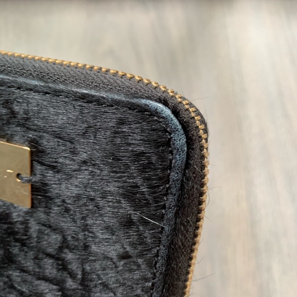 Reptile Embossed Calf Hair Small Wallet - Picture 5 of 6